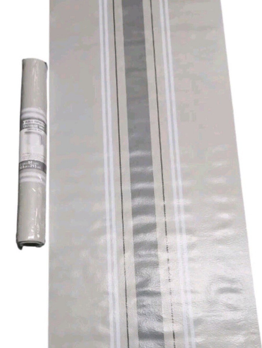 2 Creative Converting Galvanized Non-Woven Fabric Table Runners 14"X84"